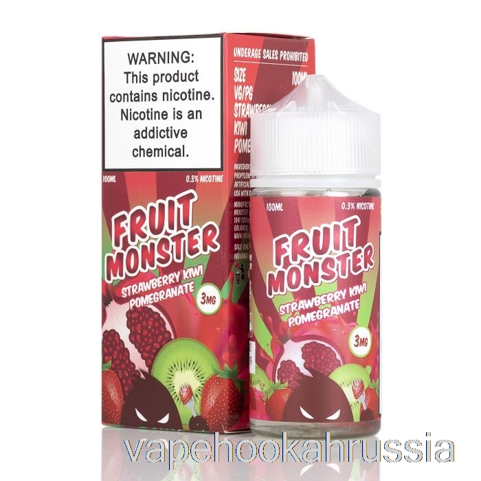 Vape Russia клубника киви гранат - фруктовый монстр - 100мл 6мг